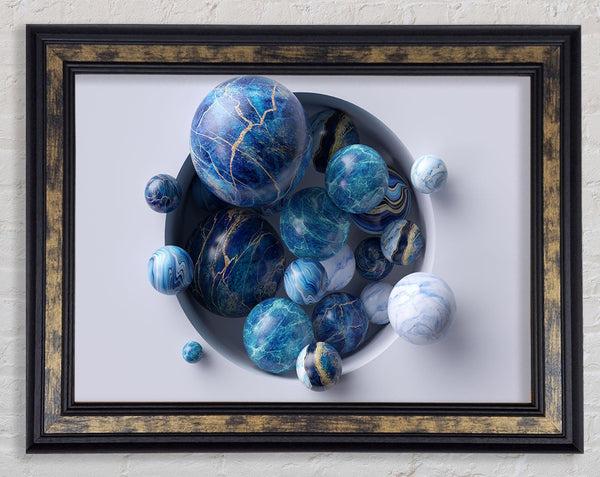 The Spheres In The Hole Framed Print