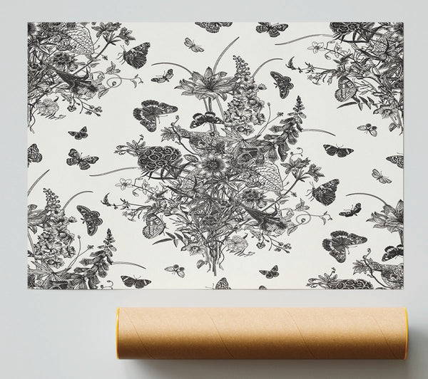 Lovely Sepia Pattern Giclee Print