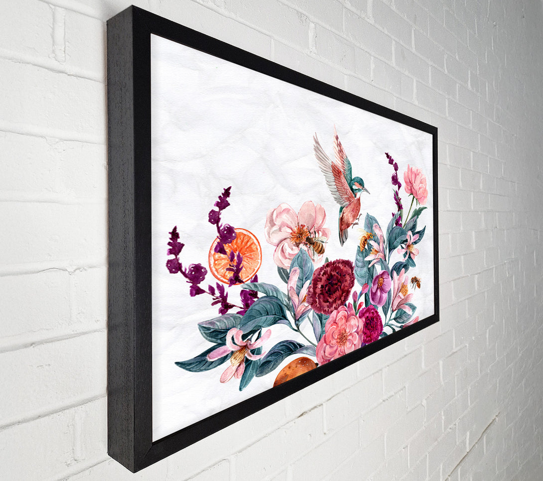  A Canvas Print of The Kingfisher Landing Canvas Art