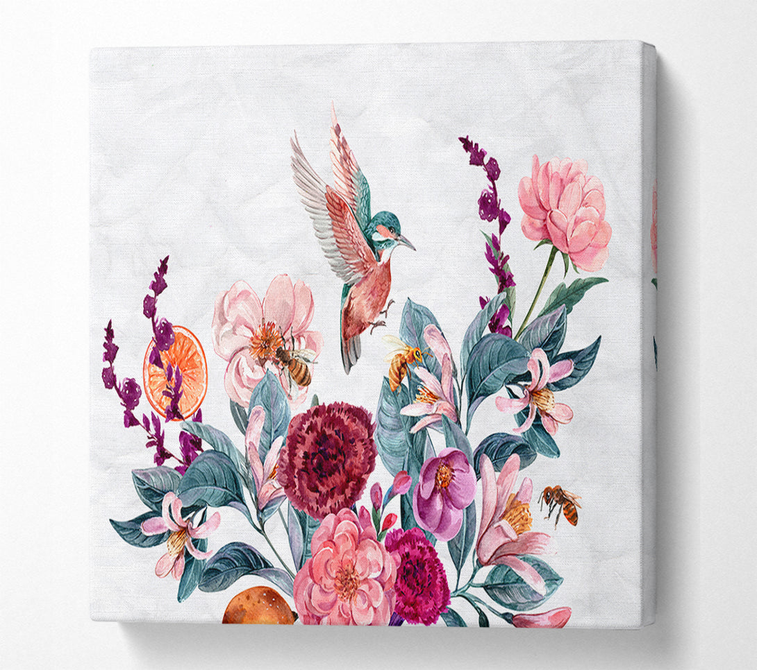  A Canvas Print of The Kingfisher Landing Canvas Art