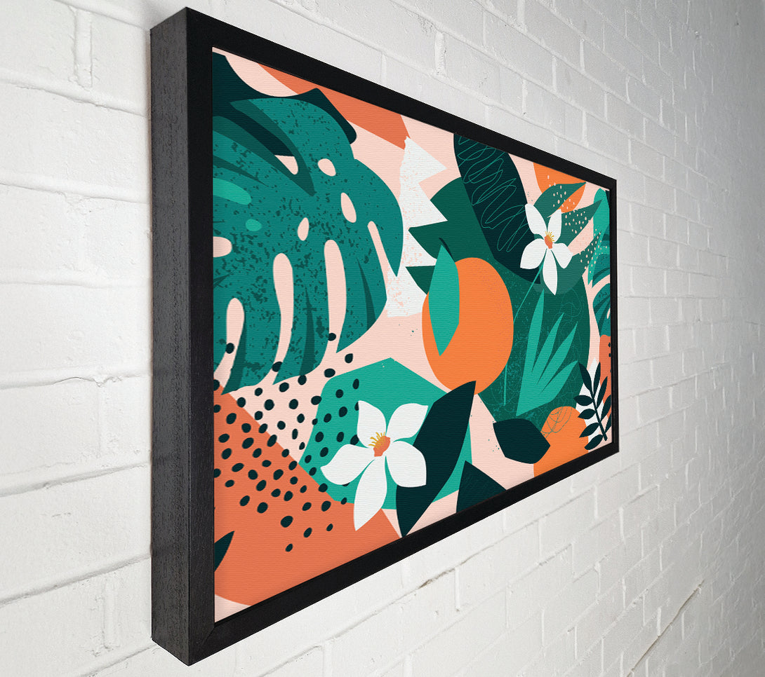  A Canvas Print of Summer Circle Flower Canvas Print
