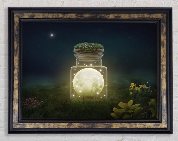 Moon In A Jar Framed Print