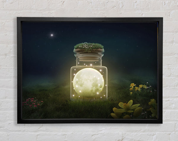 Moon In A Jar Framed Print