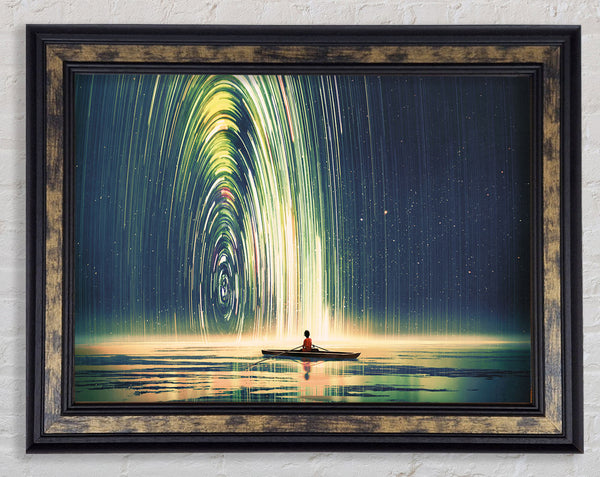 Water Jets Entry Framed Print
