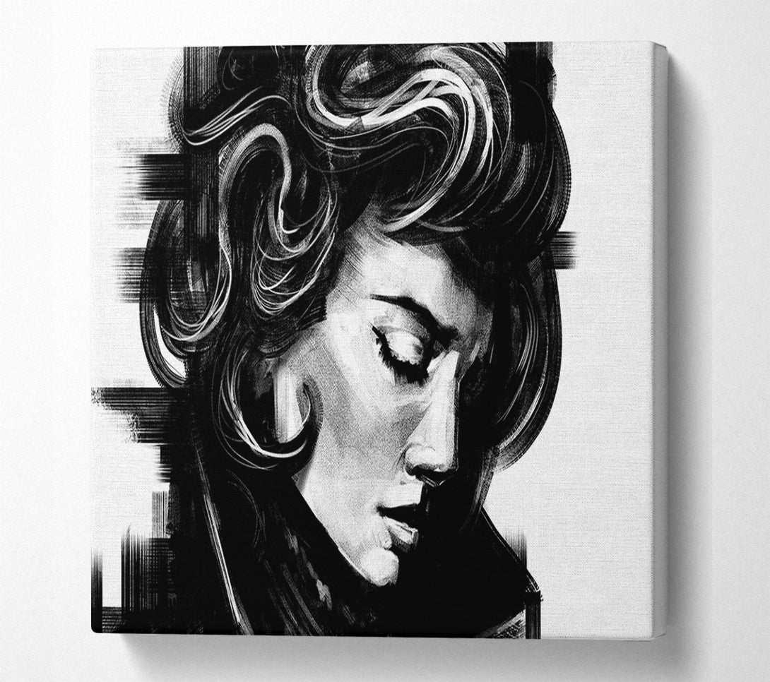 A Canvas Print of In The Dark Looking Down Canvas Wall Art