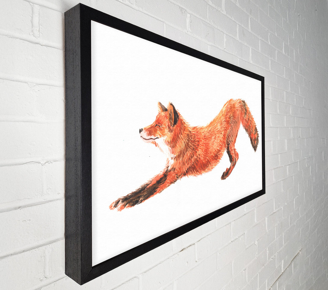  A Canvas Print of The Fox Crouching Canvas Wall Art