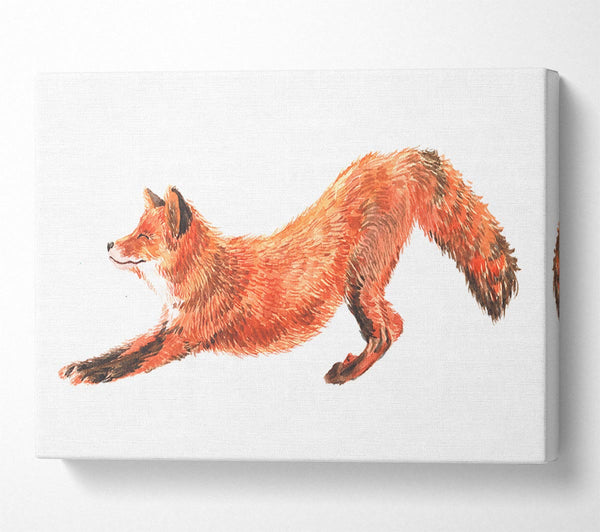  A Canvas Print of The Fox Crouching Canvas Wall Art