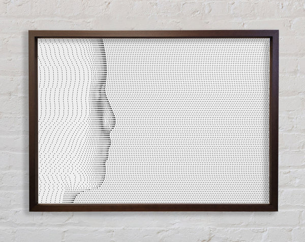 Face In Abstract Framed Print