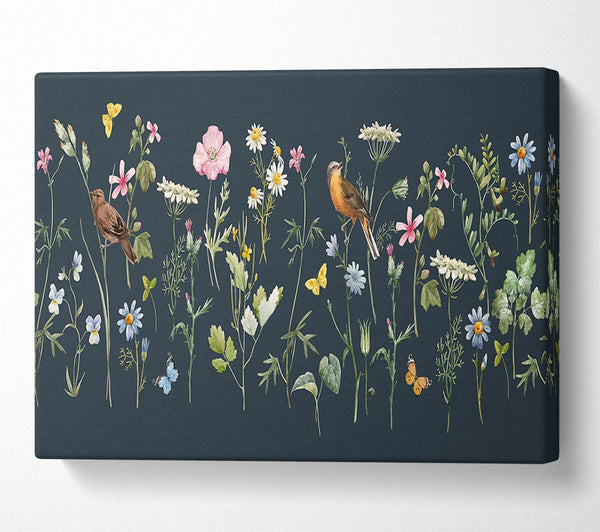  A Canvas Print of Flowers In The Dark Canvas Art