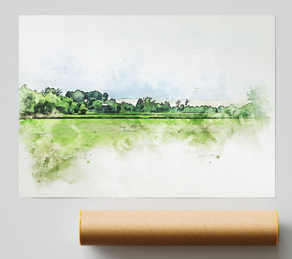 The Green Countryside Print