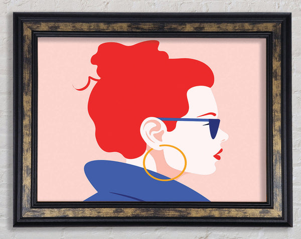 The Woman Fashion Framed Print