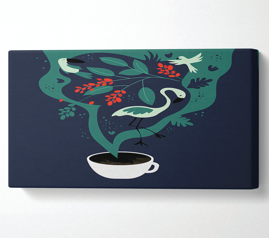  A Canvas Print of What A Lovely Coffee Canvas Wall Art
