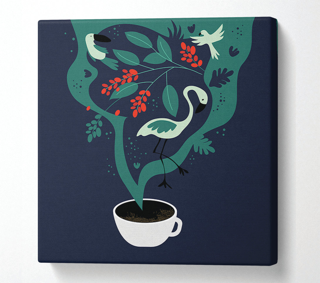  A Canvas Print of What A Lovely Coffee Canvas Wall Art