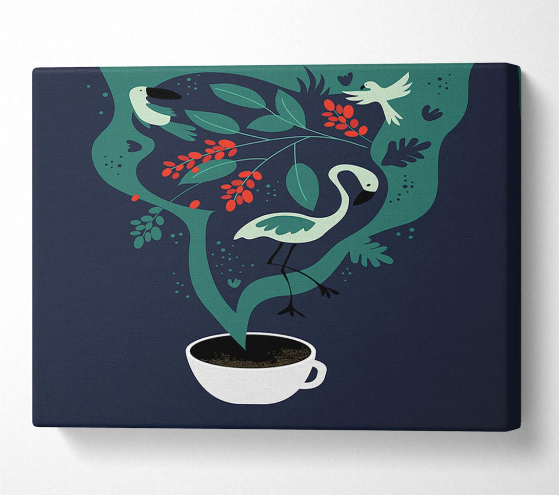  A Canvas Print of What A Lovely Coffee Canvas Wall Art