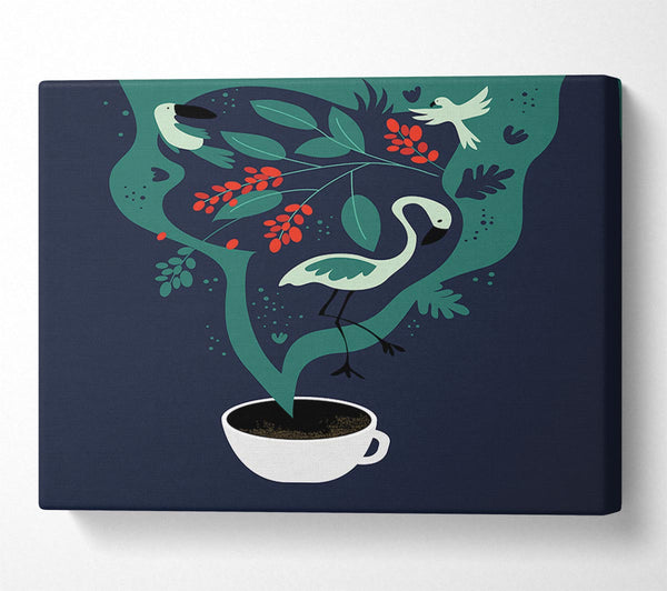  A Canvas Print of What A Lovely Coffee Canvas Wall Art