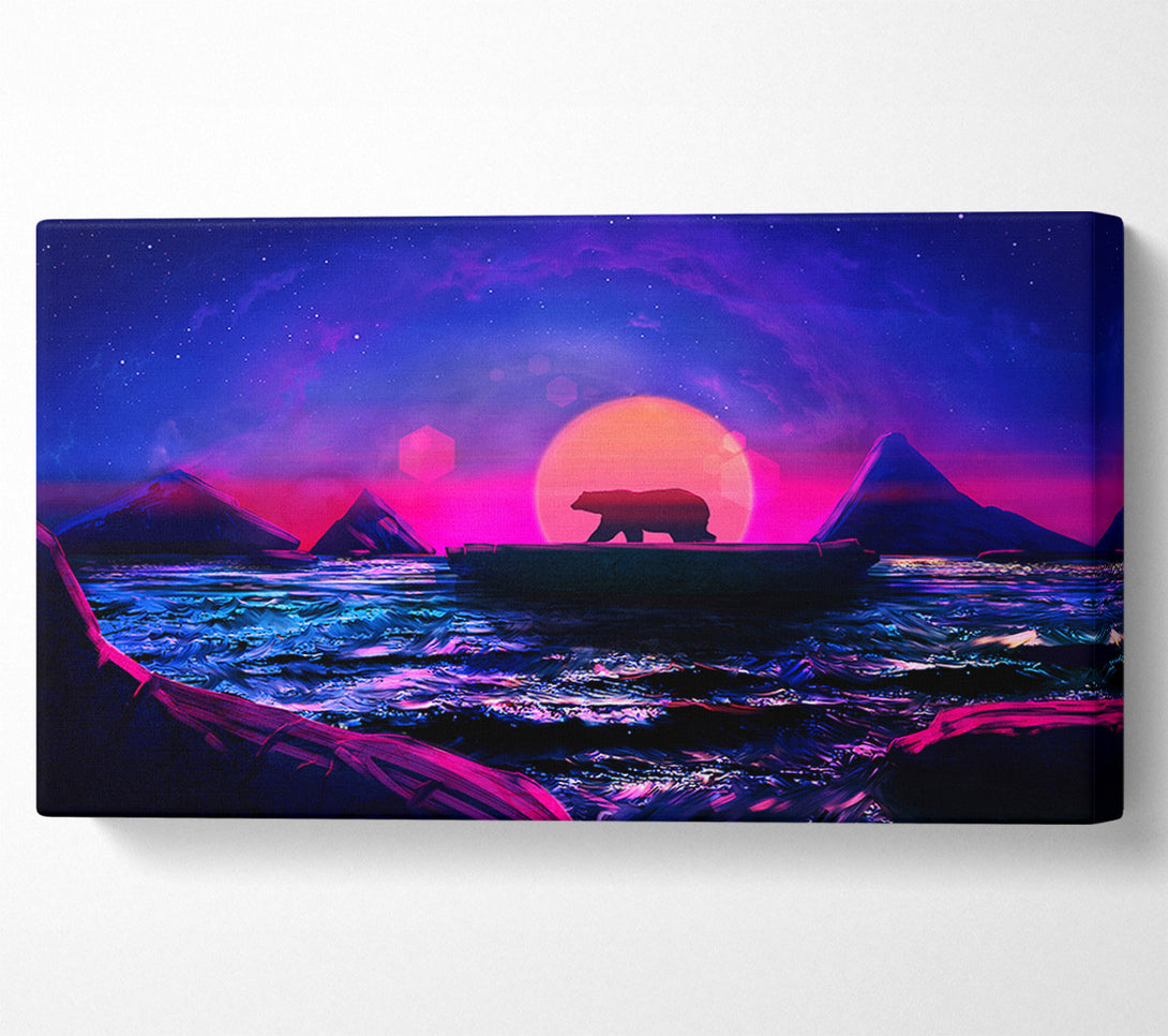  A Canvas Print of Polar Bear Dawn Canvas Print