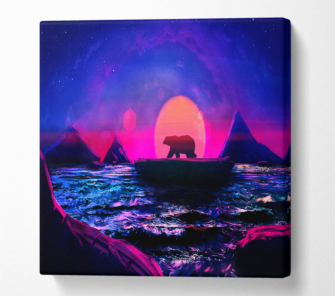  A Canvas Print of Polar Bear Dawn Canvas Print