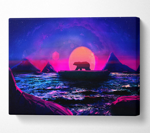  A Canvas Print of Polar Bear Dawn Canvas Print