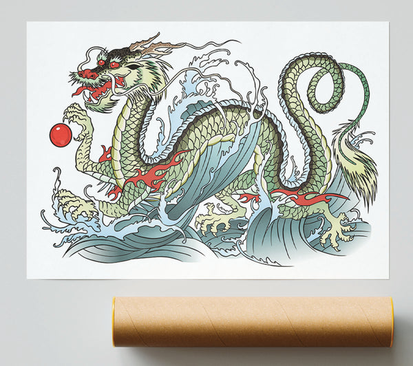 The Chinese Dragon Dance Poster