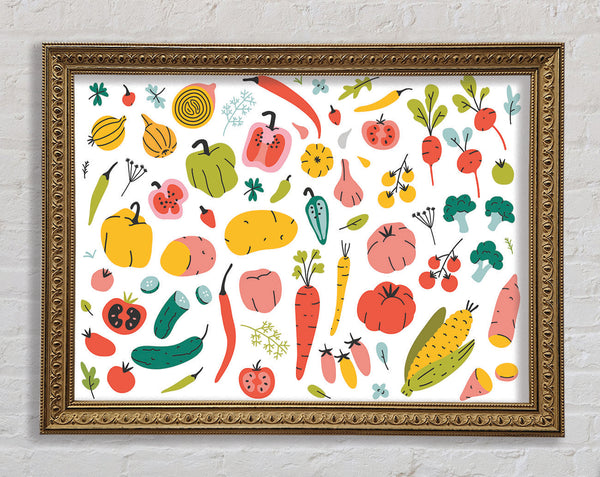 Autumn Squash Framed Print