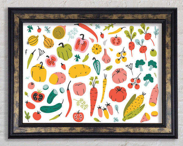 Autumn Squash Framed Print