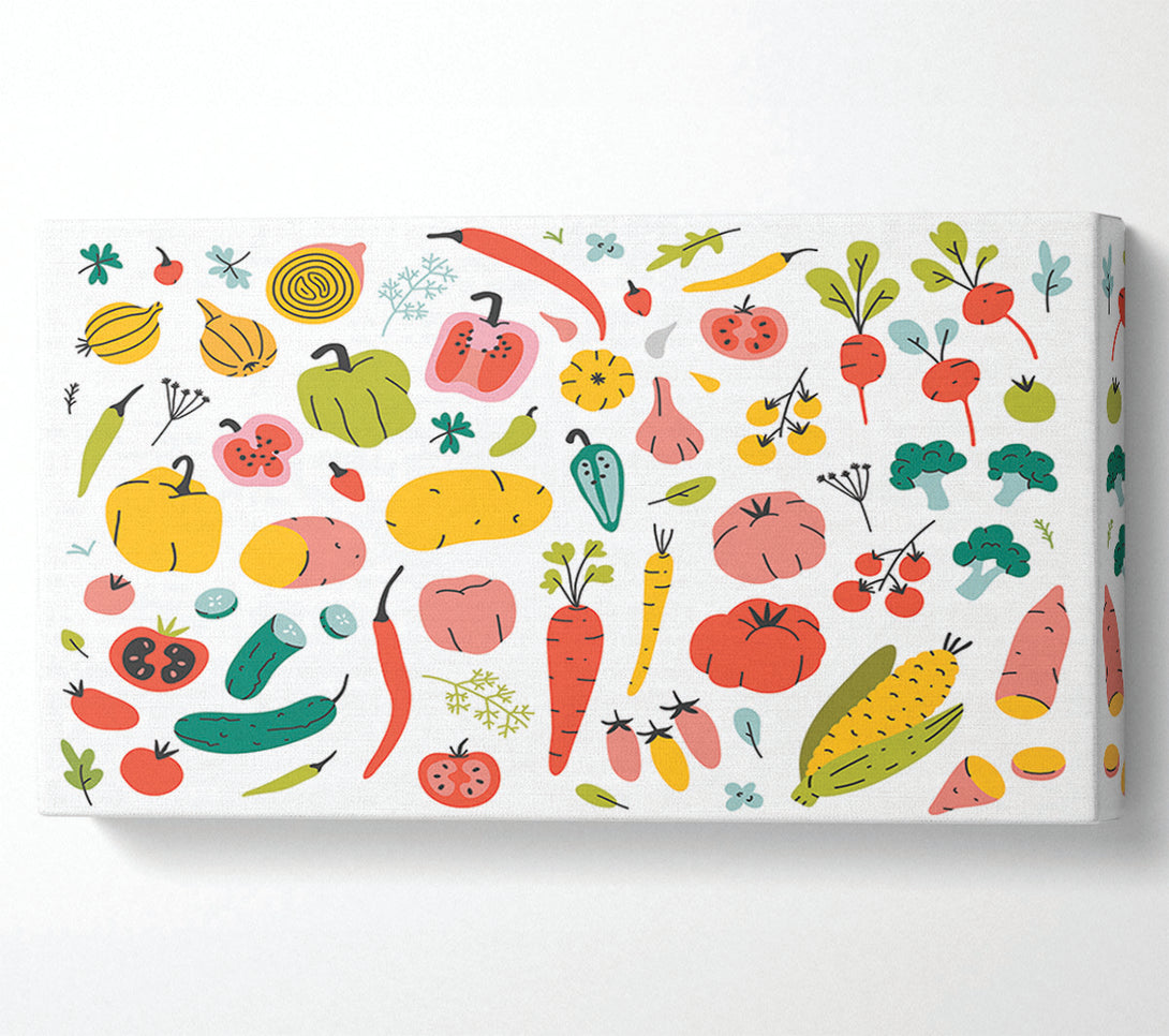  A Canvas Print of Autumn Squash Canvas Wall Art