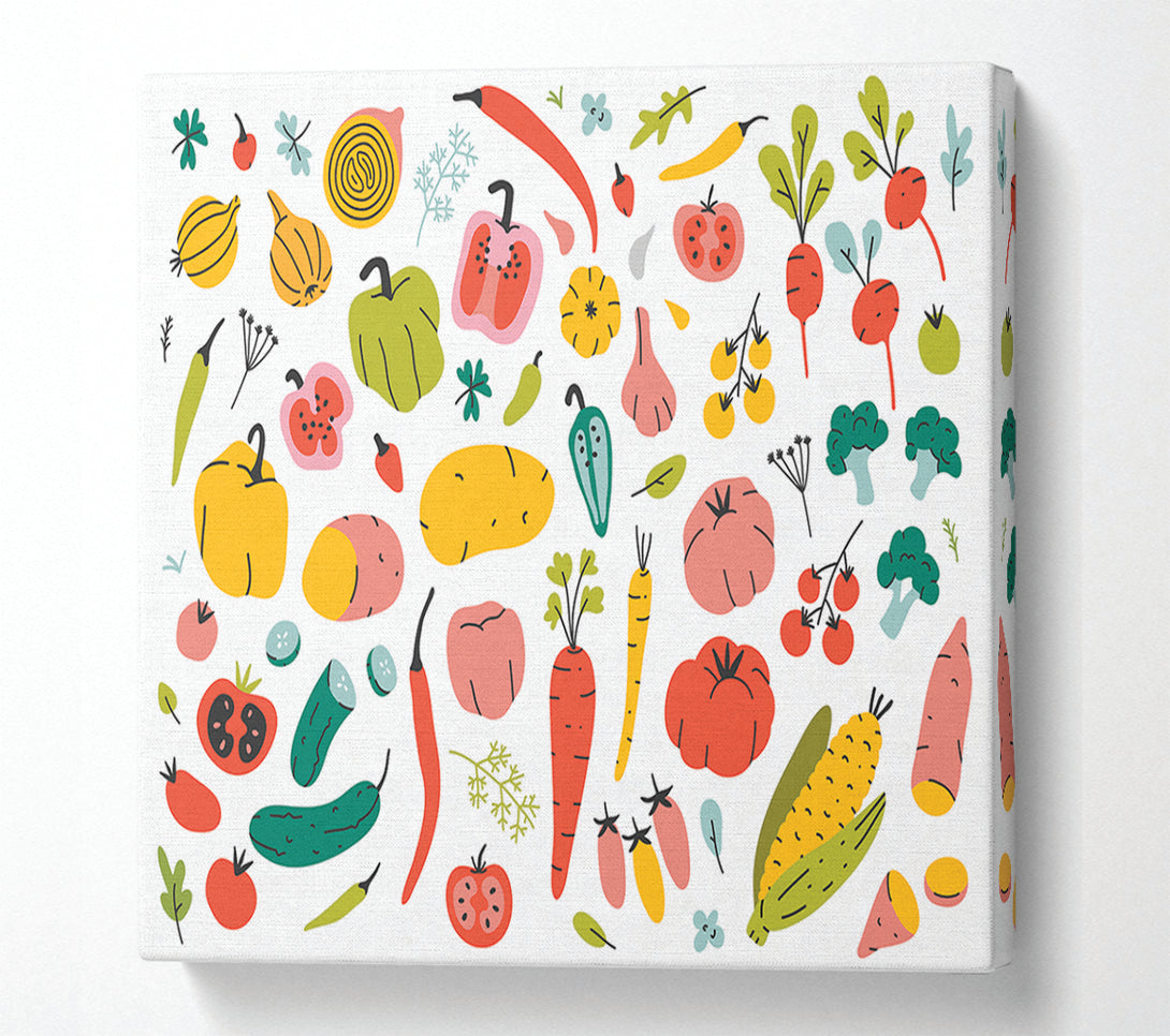  A Canvas Print of Autumn Squash Canvas Wall Art