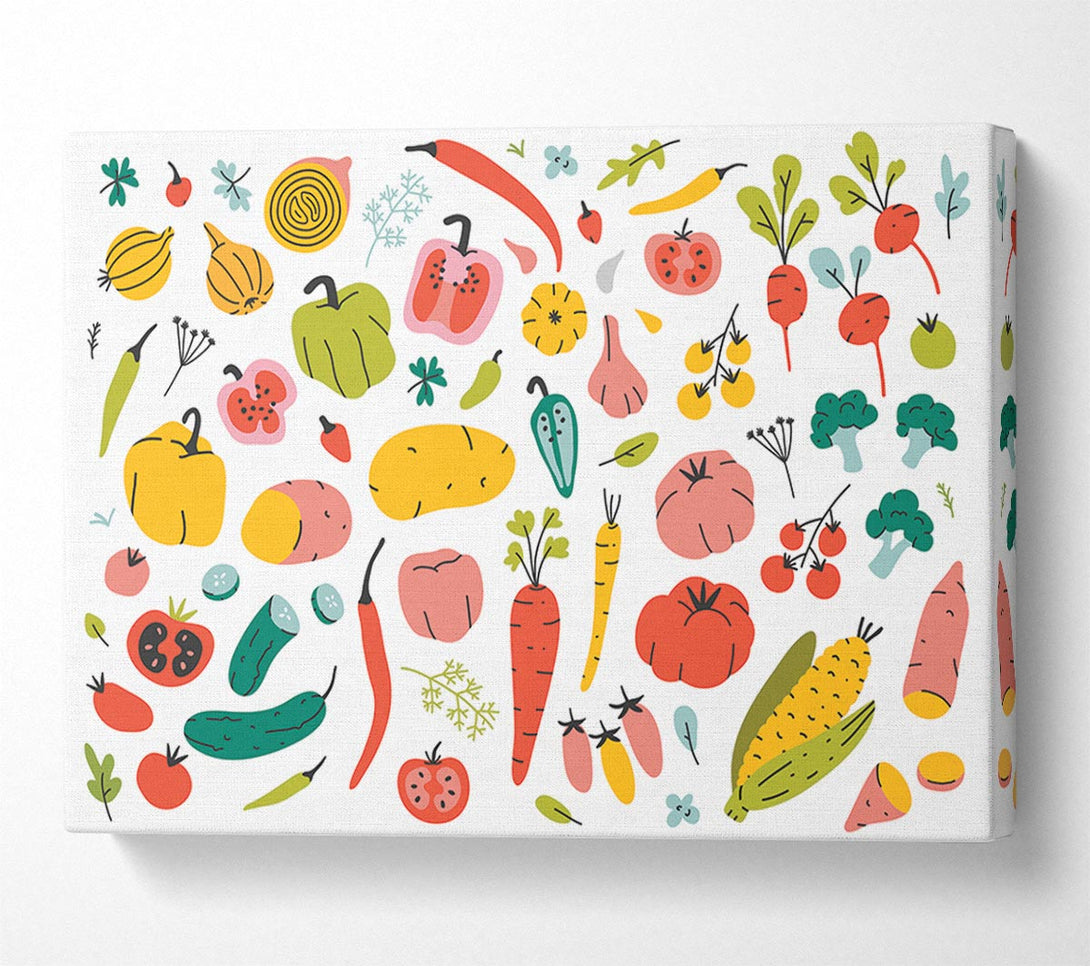  A Canvas Print of Autumn Squash Canvas Wall Art