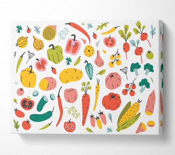  A Canvas Print of Autumn Squash Canvas Wall Art