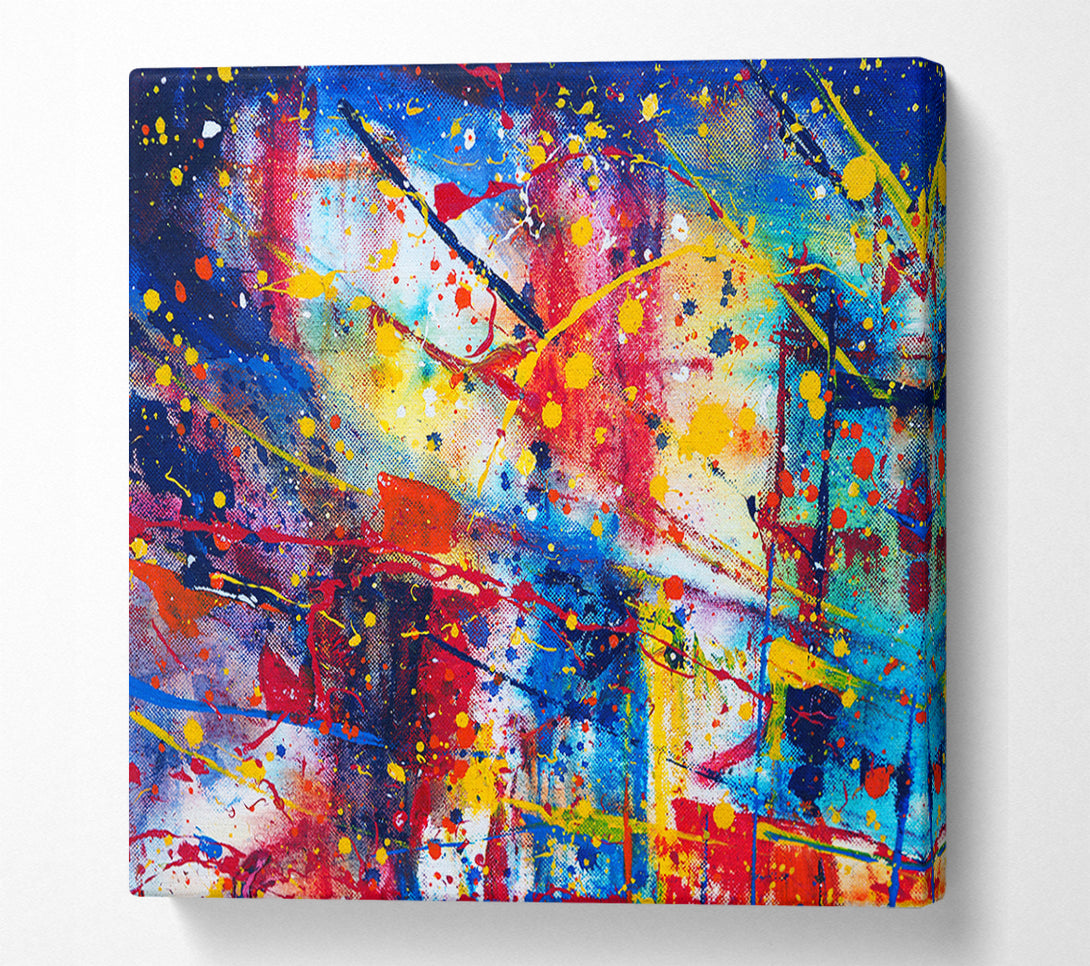  A Canvas Print of The Splatter Of The Bridge Canvas Print