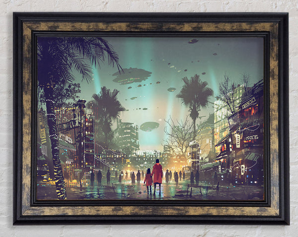 They Are Here To Invade Framed Print