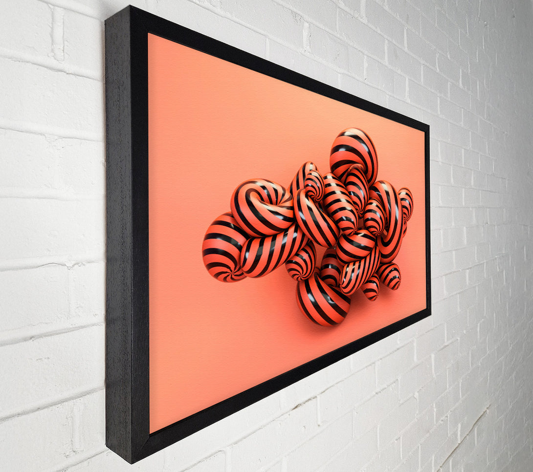  A Canvas Print of Twisty Stripey Mess Canvas Art