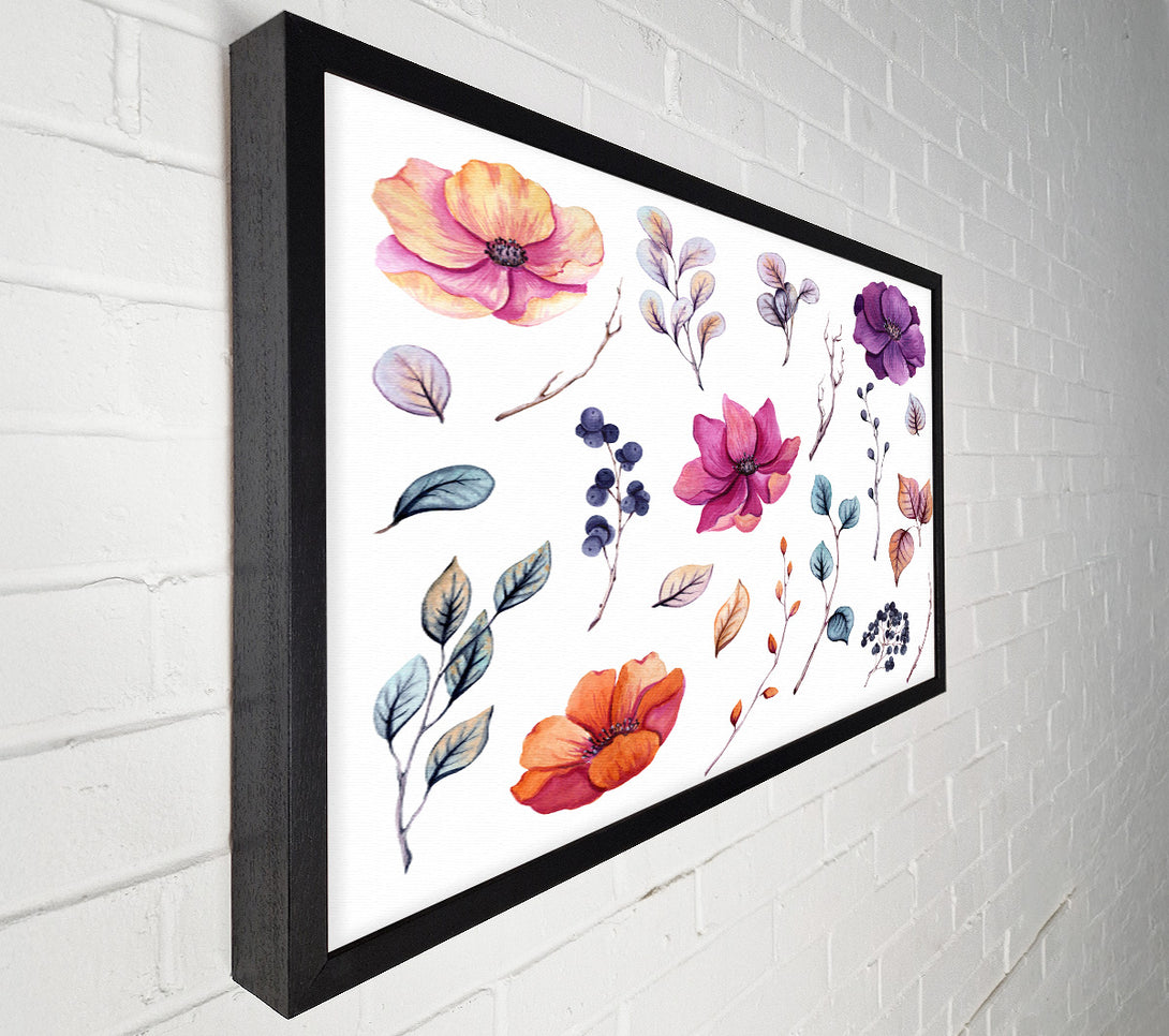  A Canvas Print of Selection Of Lovely Flowers Canvas Print