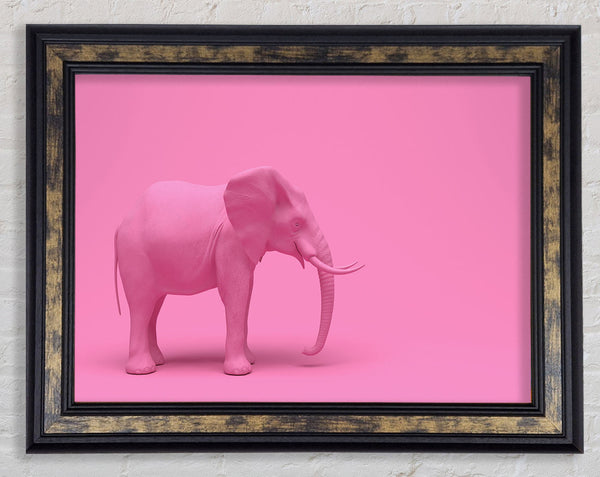 The Pink Elephant Framed Print