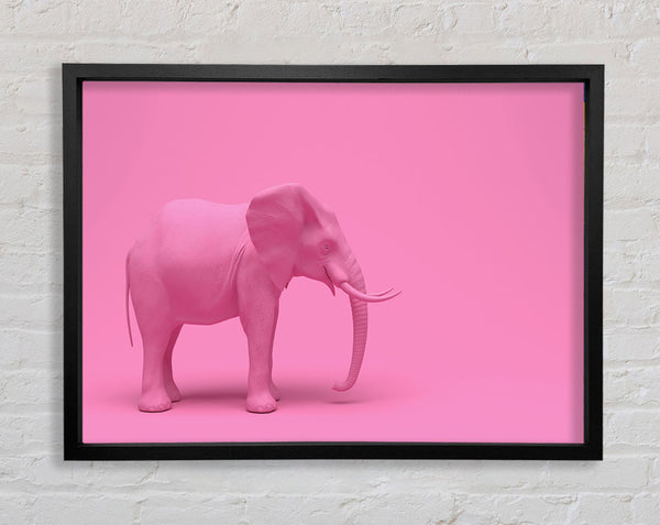 The Pink Elephant Framed Print