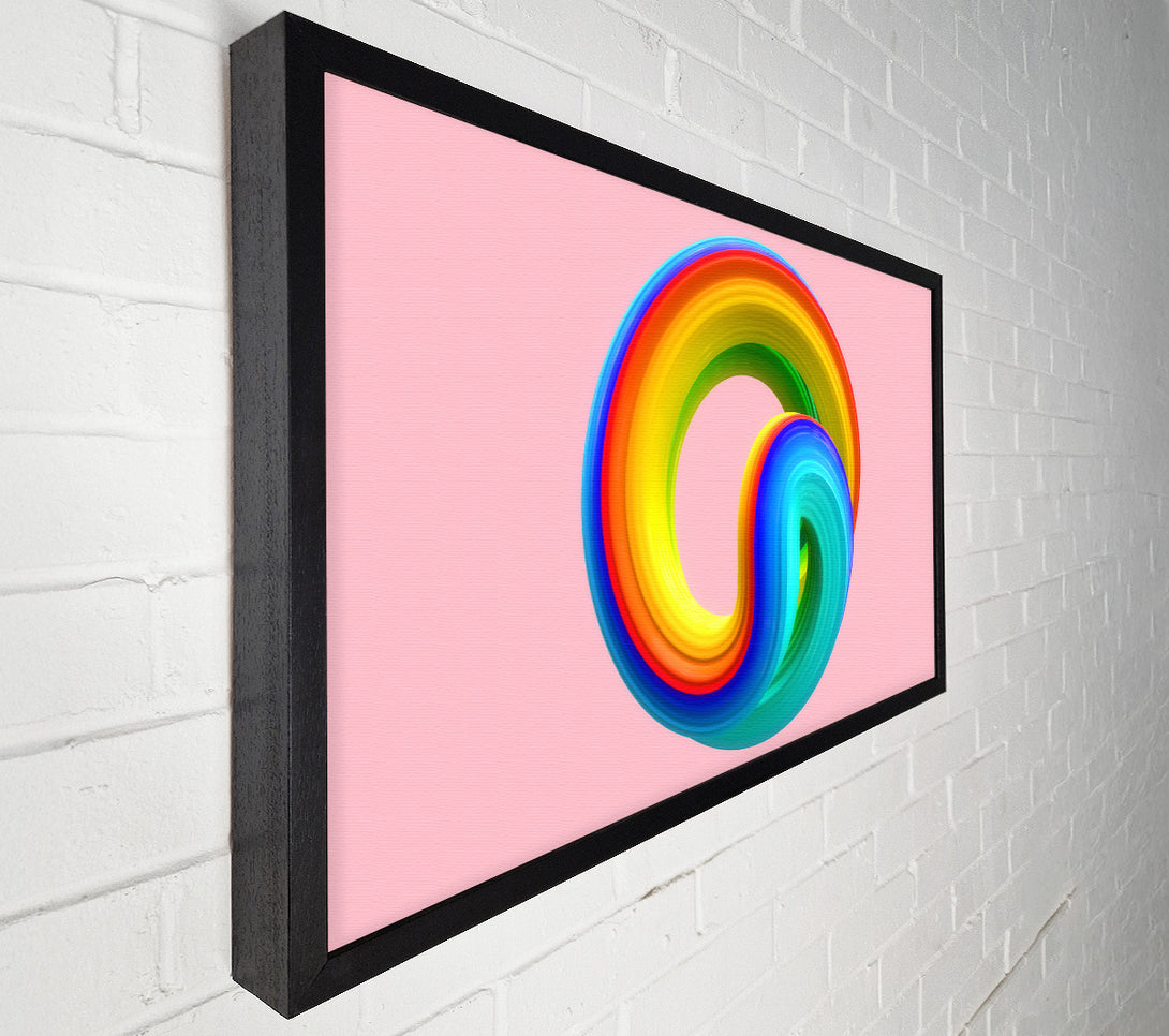  A Canvas Print of The Rainbow Swirl Paste Canvas Print