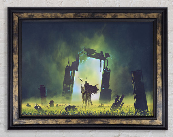 The Door To The Realm Framed Print