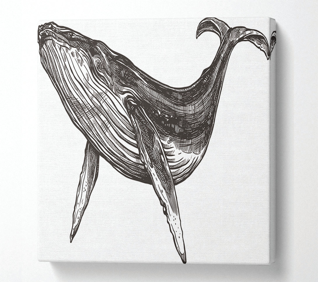  A Canvas Print of The Huge Whale Canvas Art