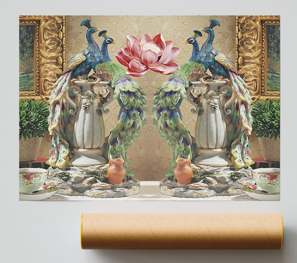 Peacocks Of Royalty Giclee Print