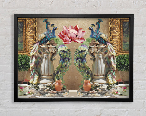 Peacocks Of Royalty Framed Print