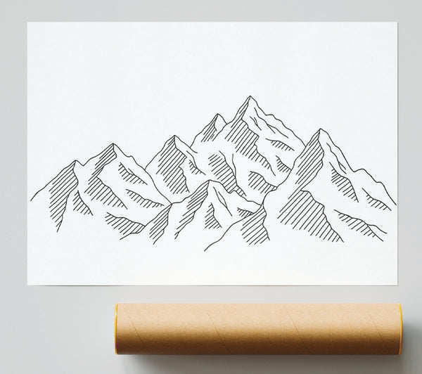 Simple Mountains Print