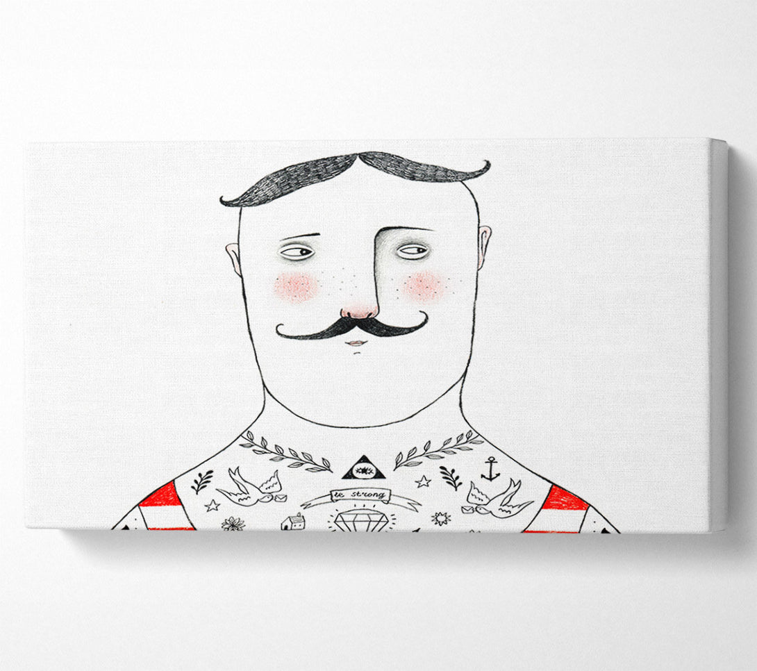  A Canvas Print of French Tattoo Canvas Print