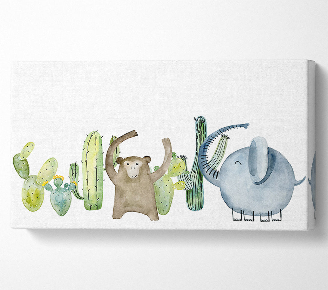 A Canvas Print of The Animal Party Canvas Art