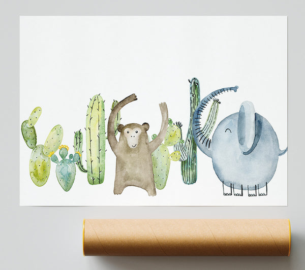 The Animal Party Giclee Print