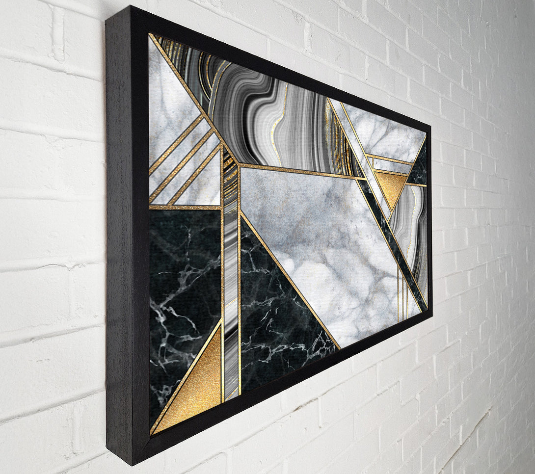  A Canvas Print of Triangles Of Marble Canvas Art