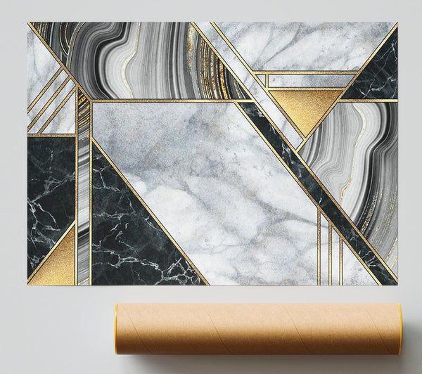 Triangles Of Marble Giclee Print