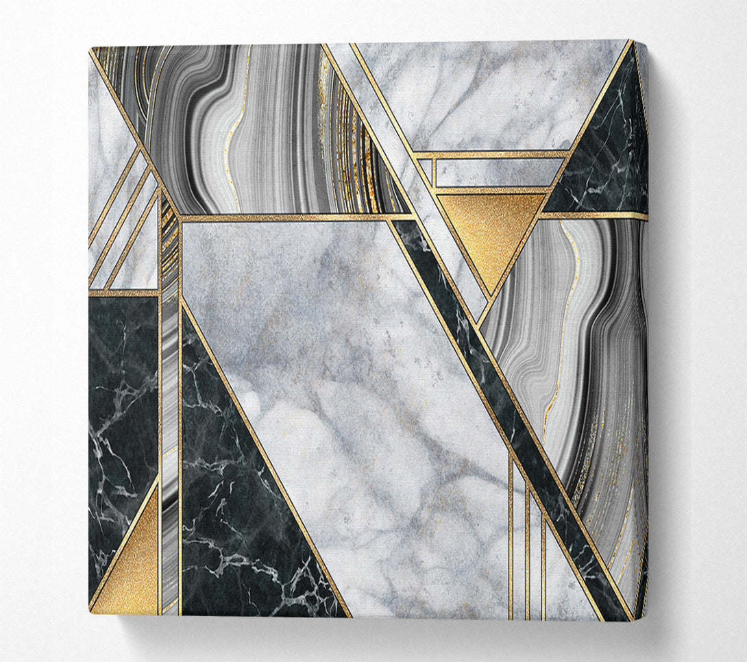  A Canvas Print of Triangles Of Marble Canvas Art