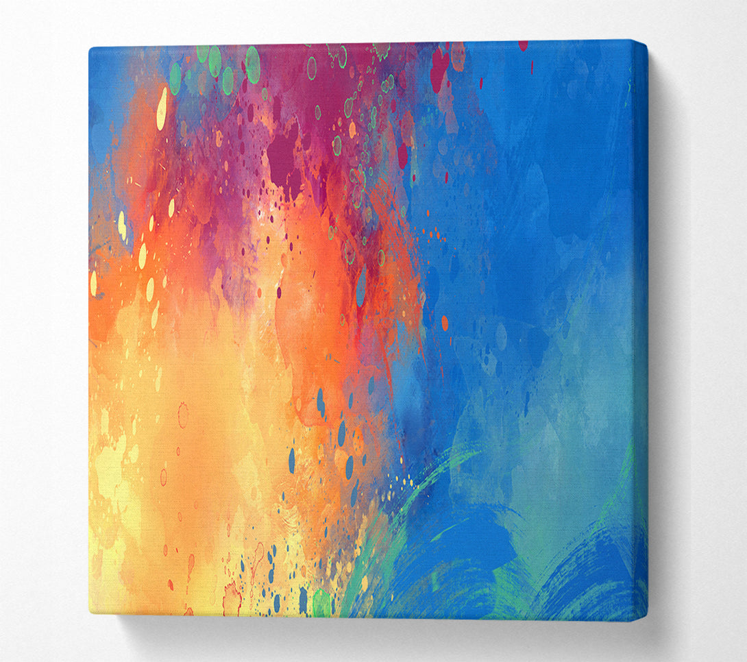  A Canvas Print of Explosion Of Water And Lava Canvas Art