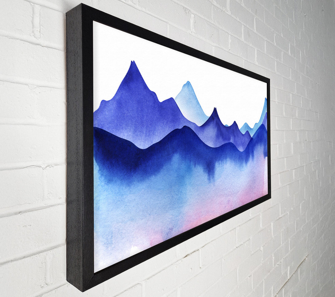  A Canvas Print of The Peak Of Blue Curves Canvas Print