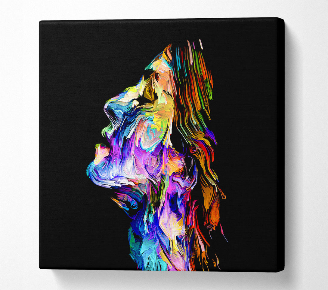  A Canvas Print of The Face Of Colour Canvas Wall Art